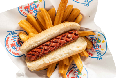 AllStart Wings & Ribs hot dog