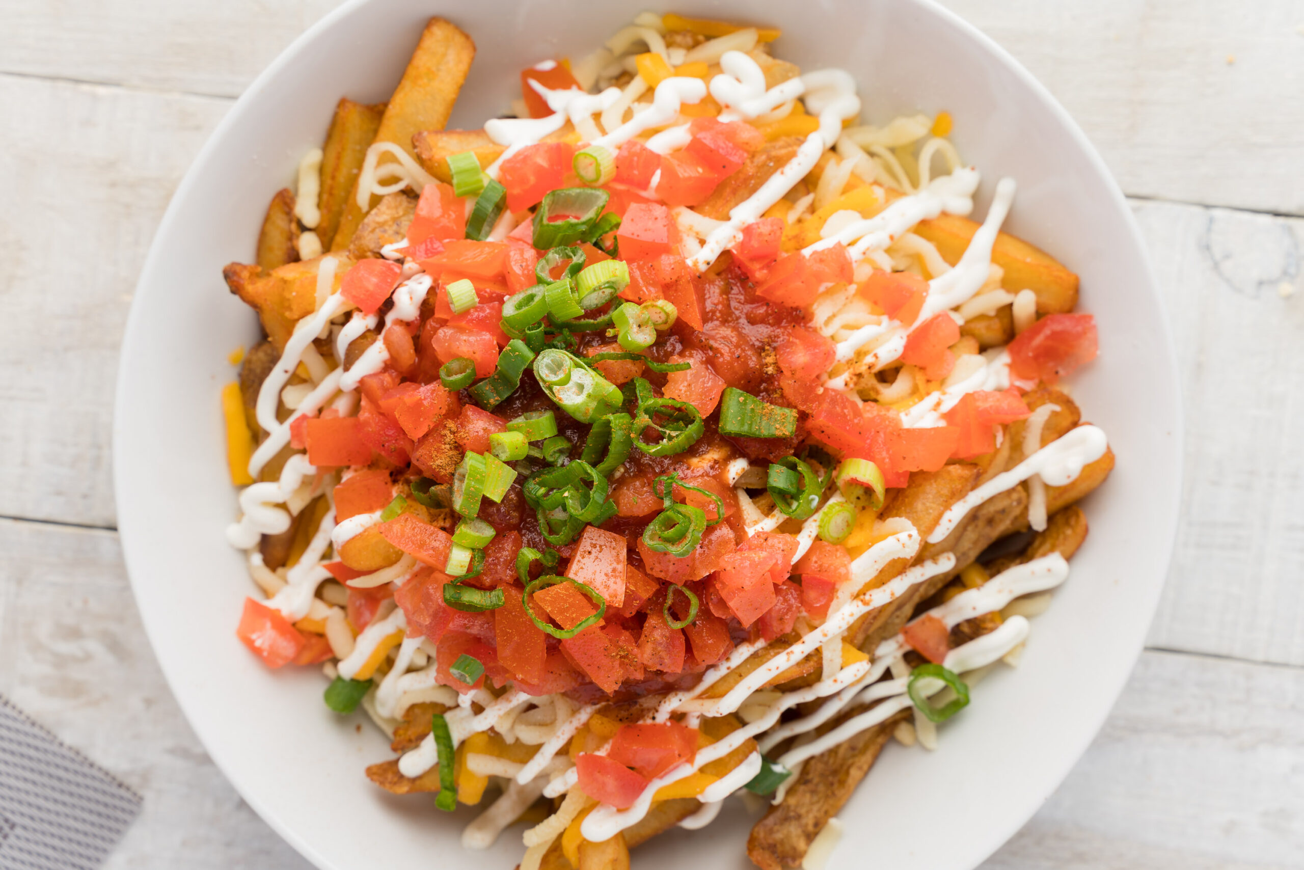 AllStar Wings & Ribs plate of tex mex fries